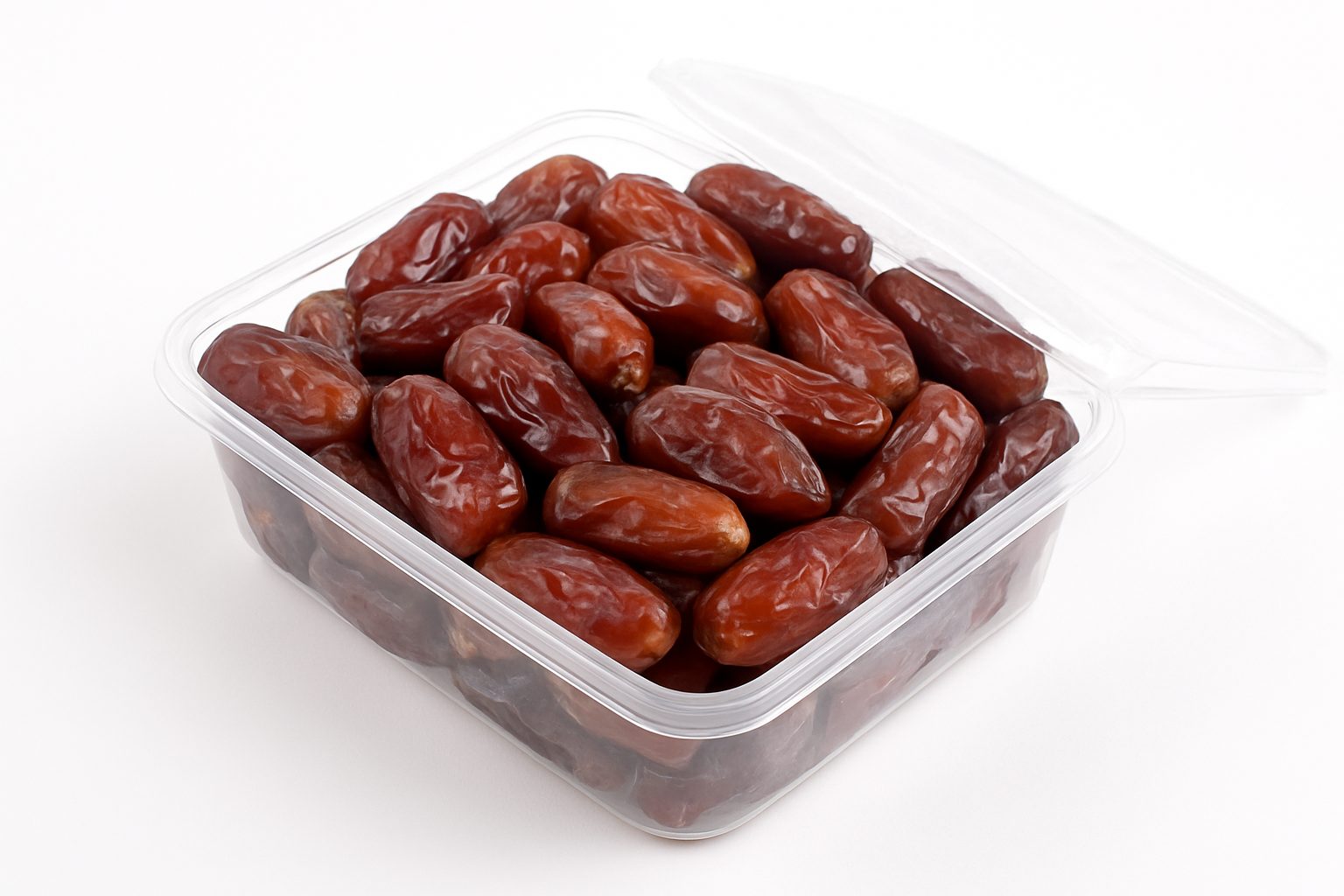 Glossy Dates in Clear Container خرمای سایر شادگان - تصویر 1
